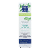 Kiss My Face dentifrice gel menthe action triple, sensation de fraîcheur et sourire éclatant