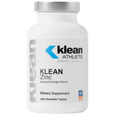 Klean Athlete Zinc – boîte, comprimés orange, soutien potentiel au système immunitaire.