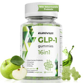 Klinovium GLP-1 gommes — bouteille versant les gommes, pratique pour la routine quotidienne.