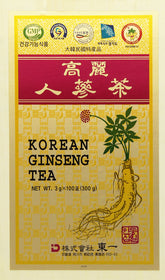 Thé au ginseng coréen dans une boîte en bois élégante, rangement pratique et premium pour vos pauses thé.