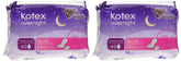 Kotex Nuit – couverture maximale avec ailes pour une protection nocturne durable