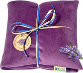 KOYA Naturals coussin-chauffant velours lavande offre chaleur enveloppante