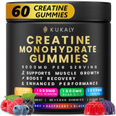 Gommes Kukaly Creatine Monohydrate, saveurs variées pour endurance et récupération.