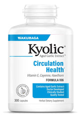 Kyolic Extrait d ail vieilli Formule 106 – bouteille pratique pour la circulation.
