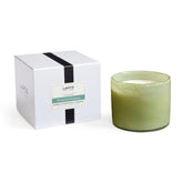 LAFCO New York Bougie 3-Wick Gardenia : bocal verre soufflé, parfum durable pour salon.