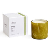 LAFCO New York bougie Andean Myrtle avec verre soufflé, ambiance élégante et parfums durables