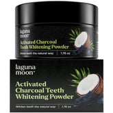 Lagunamoon Charbon actif Dents Poudre 50 g pour éclaircissement doux.
