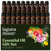 Ensemble Lagunamoon huiles essentielles 20x10ml pour diffusion et usage maison.