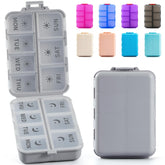 LANDNEOO pilulier-semaine-pliable-double-protection pour voyage sûr et pratique