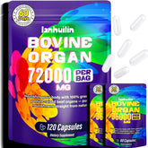 Lanhuilin packaging des gélules organes boeuf pour femmes, prêt à l’usage quotidien.