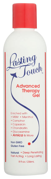 Gel Lasting Touch Avancé dans sa bouteille de 8oz prêt pour hydratation rapide.
