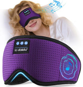 LC-dolida masque-sommeil bluetooth: vue avant pour sommeil sombre et confortable.