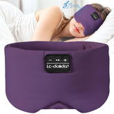 LC-dolida masque-sommeil avec écouteurs Bluetooth pourpre, confort sans fil pour se relaxer.