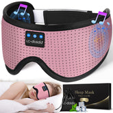 Masque LC-dolida avec écouteurs Bluetooth pour un sommeil sans distraction.