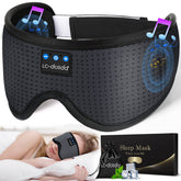 Masque-yeux LC-dolida avec oreillets Bluetooth pour écoute nocturne discrète.