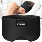 LC-dolida masque-yeux-bluetooth-noir pour obscurité et écouteurs intégrés