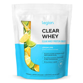 LEGION Clear Whey+ poudre protéine citron-lime, récupération rapide après l'entraînement.