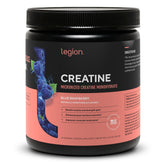 LEGION Créatine micronisée, verseur, préparation rapide après l’entraînement.