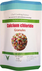 LEIMENGCHEF chlorure calcium dans un bocal, usage prêt pour gastronomie moléculaire