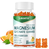 Gummies Leozmr magnésium glycinate orange, soutien au calme et au sommeil