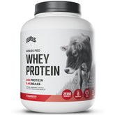 Levels Whey Protéine Fraise – emballage clair sans arômes artificiels.