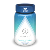 Levium – bouteille montrant le flacon pratique pour un calme potentiel dans une journée chargée.