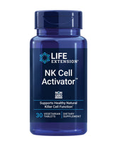 Life Extension NK Cell Activator – bouteille montrant la formule non-OGM et le soutien immunitaire potentiel