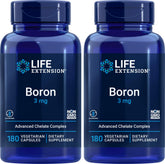 Life Extension Boron 3 mg, flacon 180 capsules pour soutien osseux potentiel.