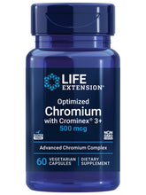 Life Extension Crominex 3+ en bouteille, soutien potentiel au métabolisme et à l'énergie