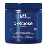 Life Extension D-Ribose Poudre – bocal, énergie potentielle soutenue au quotidien.