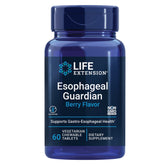 Life Extension Esophageal Guardian, comprimés à mâcher goût fruits rouges, confort digestif potentiel.