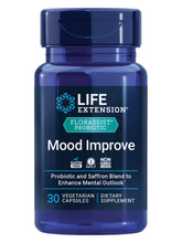 Bouteille FlorAssist Life Extension montrant l’allure du produit et les implications potentielles sur l’humeur.