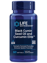 Life Extension huile cumin noir curcumine elite - Bouteille: soutien potentiel immunitaire au quotidien.