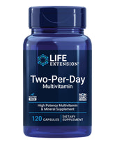 Life Extension – bouteille multivitamines deux-par-jour, soutien nutritionnel quotidien et pratique à emporter.