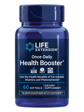 Life Extension Once-Daily Health Booster: bouteille affichant l'emballage pratique pour la routine quotidienne.