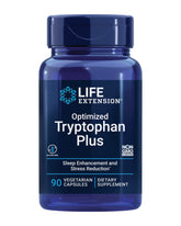 Life Extension Tryptophane Optimisé Plus – Bouteille: soutien potentiel au sommeil paisible et humeur équilibrée.