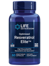 Life Extension Optimized Resveratrol Elite – capsule dans la bouteille, soutien potentiel à la santé cérébrale.
