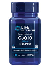 Life Extension Super Ubiquinol CoQ10 en bouteille, énergie potentielle.