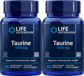 Life Extension Taurine 1000 mg flacon – soutien potentiel des tissus et énergie quotidienne