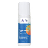 Life-FLO Magnesium Oil Sport Roll-On – bouteille 3oz prête pour l'après‑entraînement.