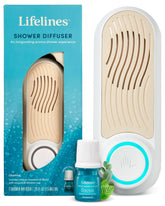 Lifelines Diffuseur-Douche Mural en action, transforme votre spa aromatique.