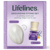 Lifelines pierre-enracinement parfumée, outil sensoriel pour calmer l’esprit en déplacement.