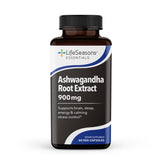 LifeSeasons Ashwagandha - Bouteille montrant le complément pour le stress et le sommeil.