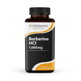 LifeSeasons Berberine – bouteille illustrée, soutien potentiel à la digestion et au bien-être général.