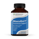 LifeSeasons Masculini-T — bouteille de 180 capsules pour soutenir l'énergie quotidienne.