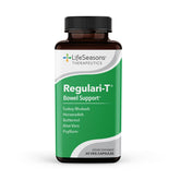 LifeSeasons Regulari-T, bouteille 60 capsules, soutien intestinal naturel pour une digestion plus fluide.
