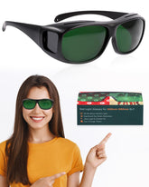 Lunettes LIGHTMEUP protection rouge pour thérapie lumineuse, yeux en sécurité.