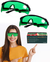 Lunettes LIGHTMEUP thérapie rouge avec lentilles transparentes et protection