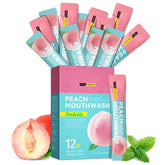 Liillya bain de bouche sachets voyage 10 ml pour déplacement et vol.