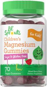 Gommes Lil' Sprouts pour enfants dans une bouteille pratique pour la routine.